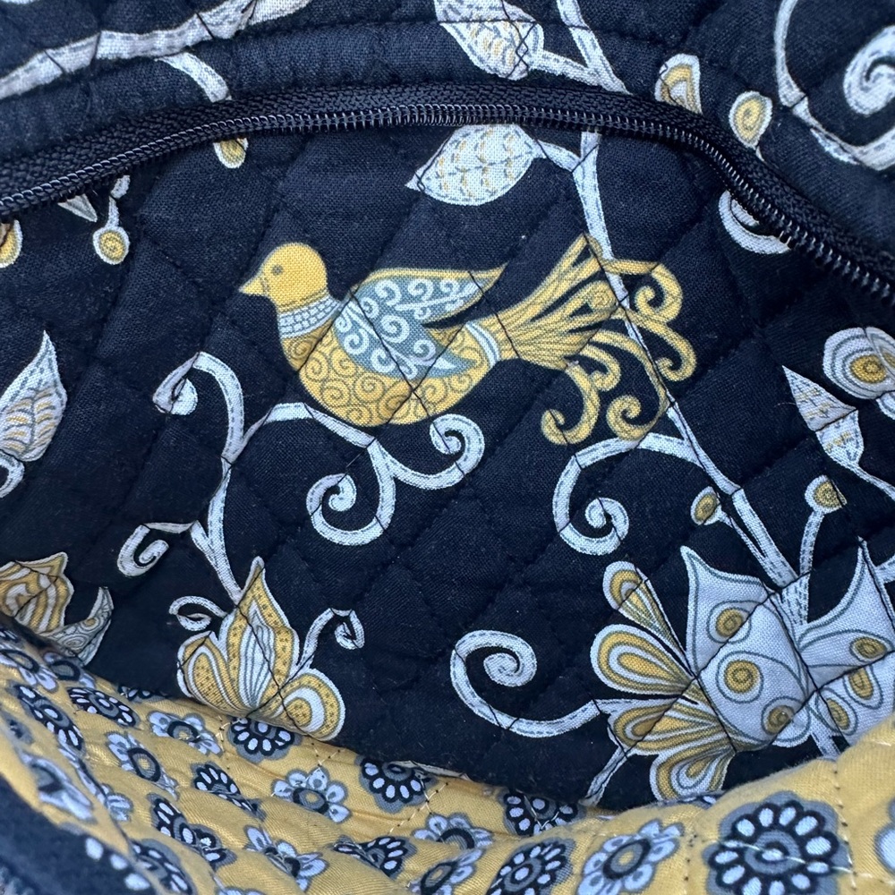 Vera Bradley "Yellow Bird" Morgan Shoulder Bag - Retired Pattern - Picture 8 of 13